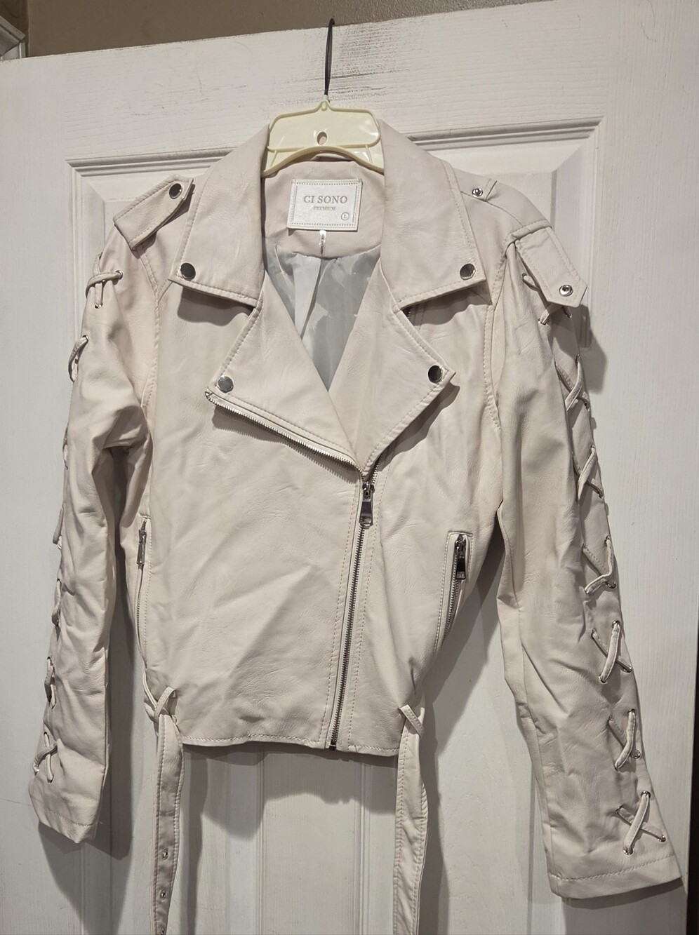 Ci Sono Faux Leather Jacket